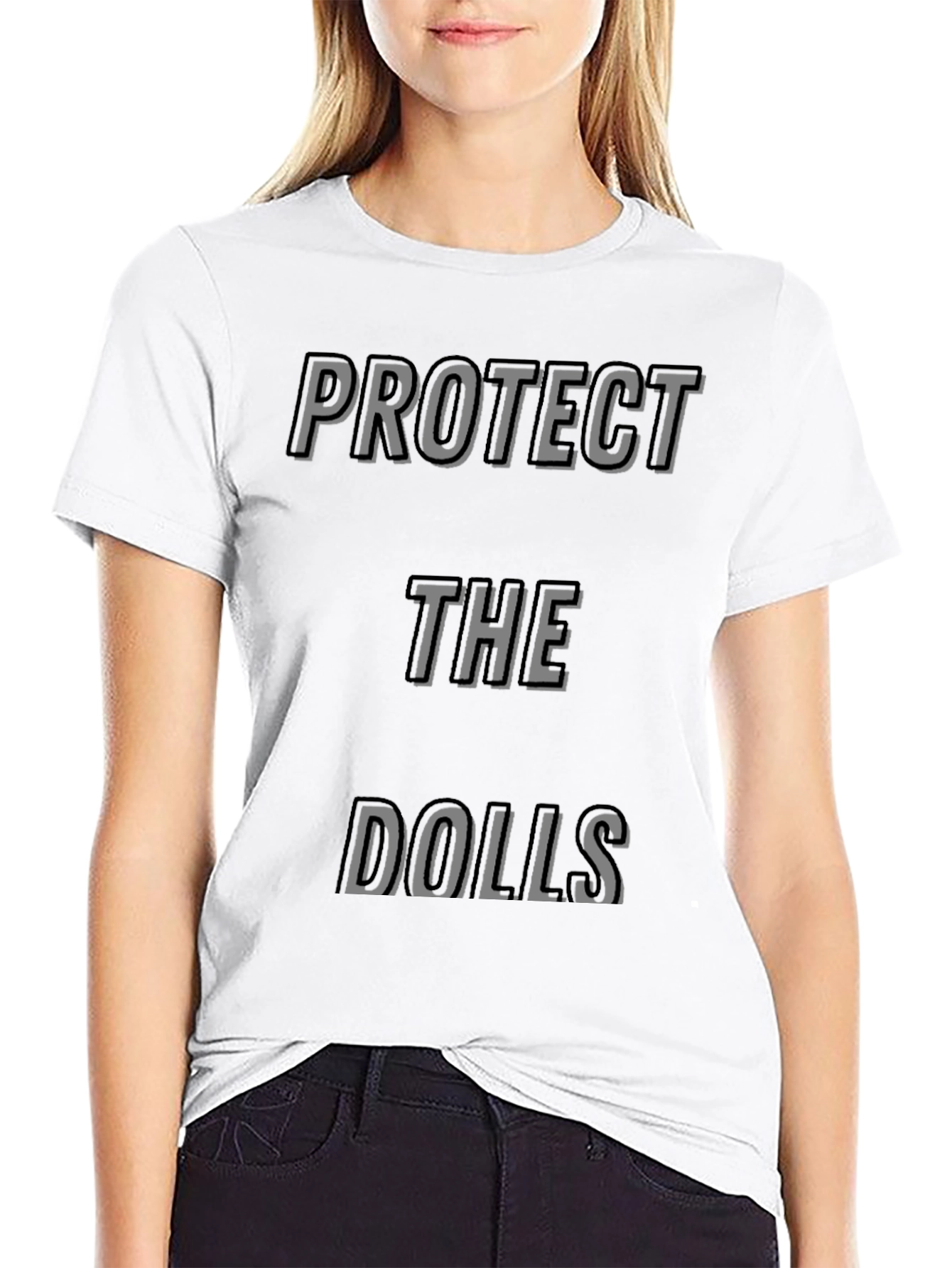 Protect the Dolls Black Graphic Tee