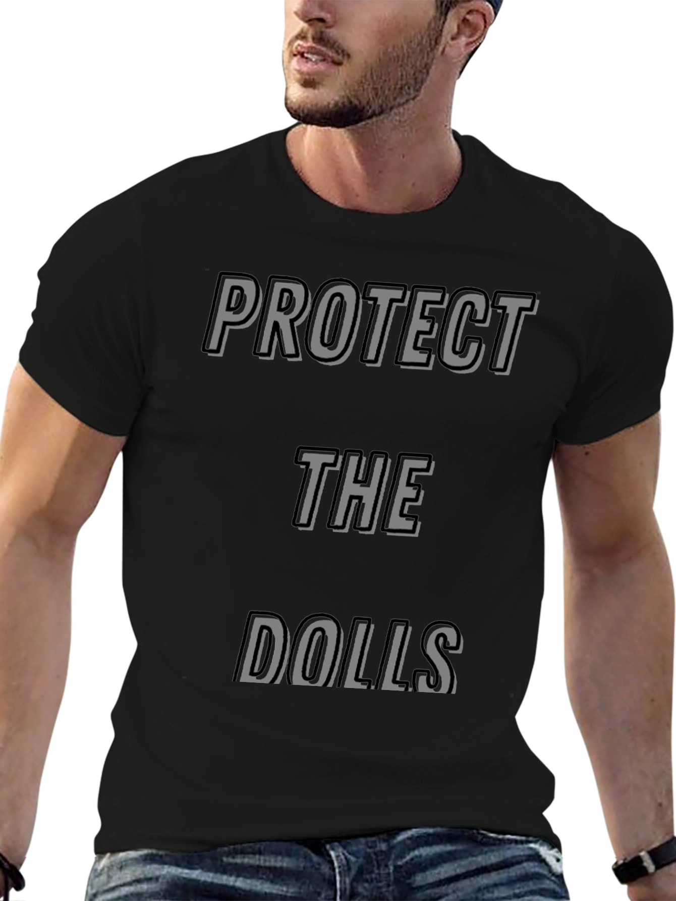 Protect the Dolls Black Graphic Tee