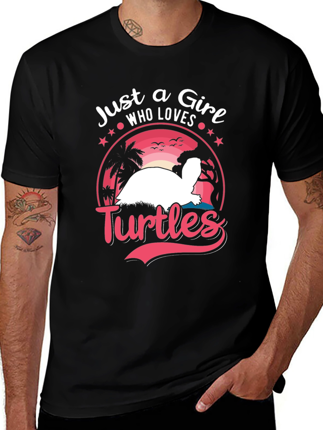 Just A Girl Who Loves Turtles Graphic Tee