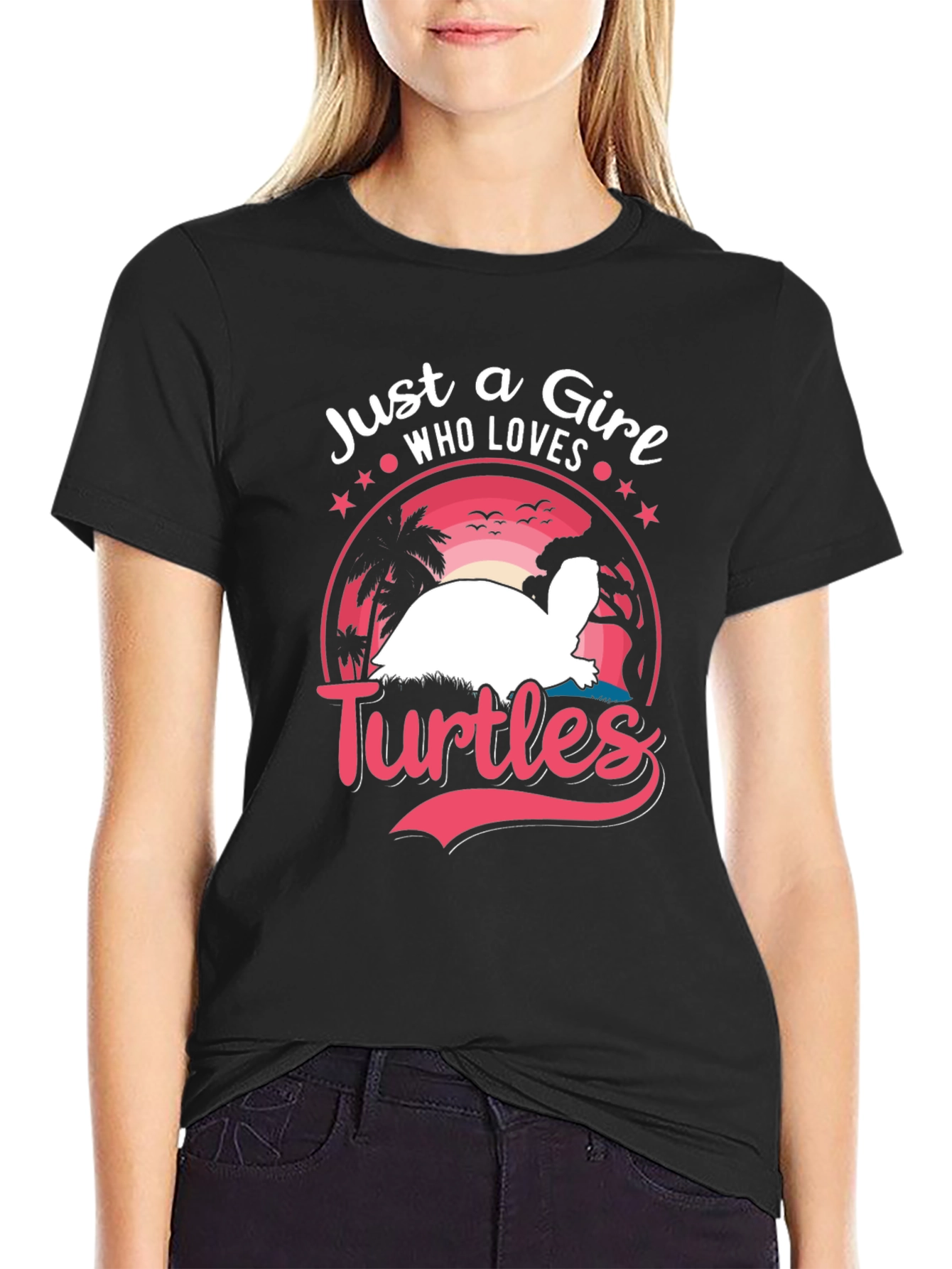 Just A Girl Who Loves Turtles Graphic Tee
