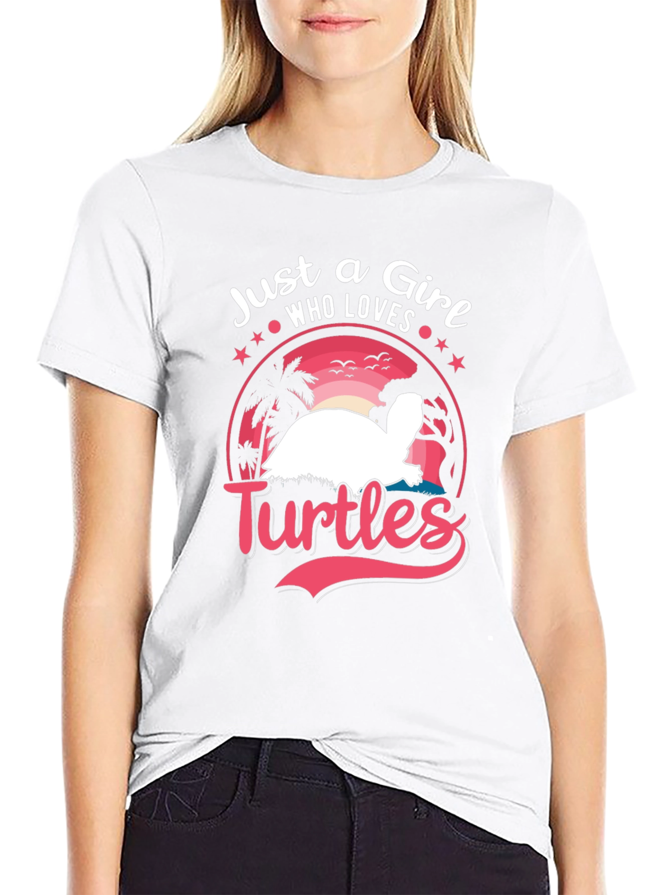 Just A Girl Who Loves Turtles Graphic Tee