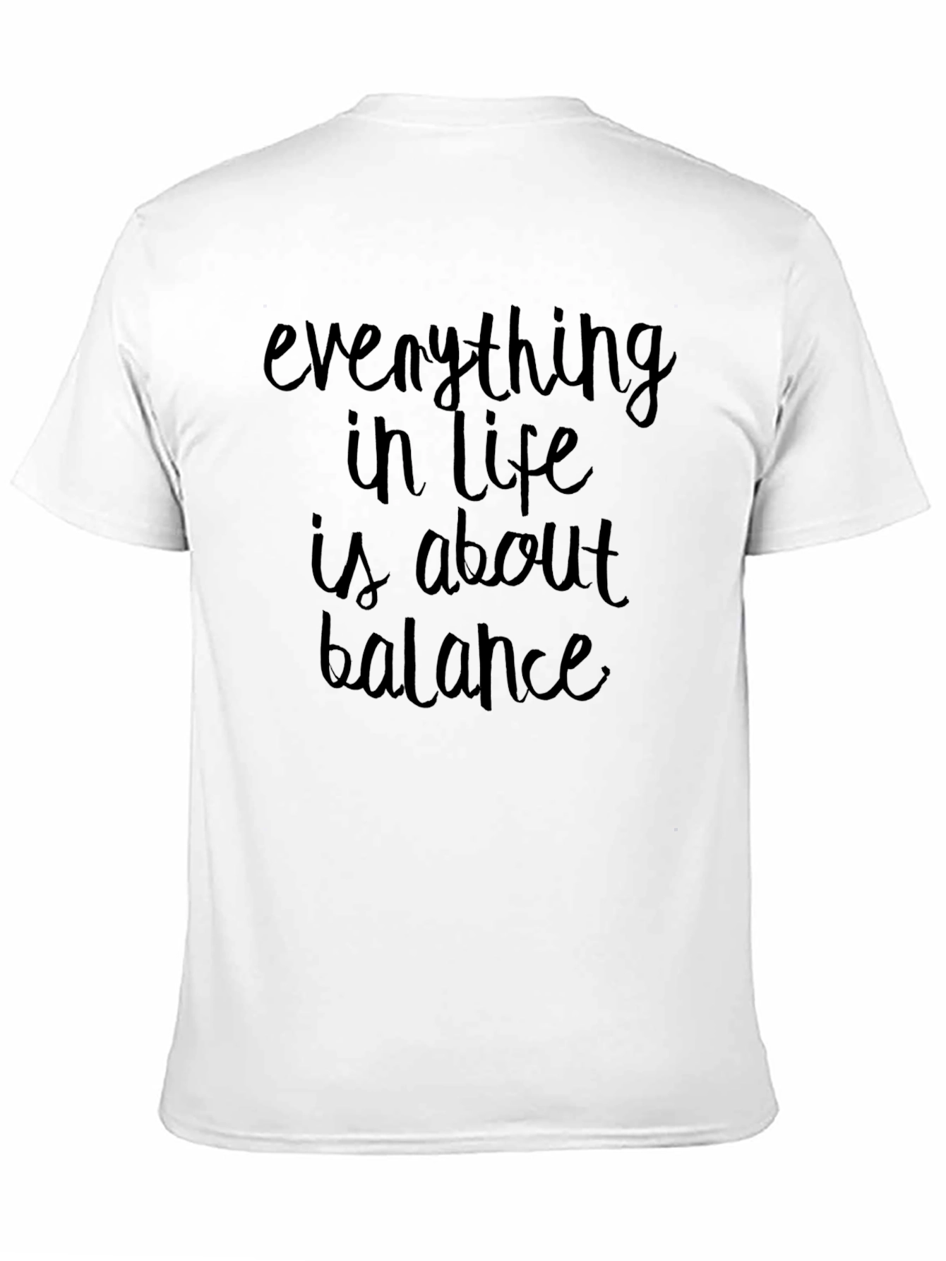 Balance Quote Black T-Shirt