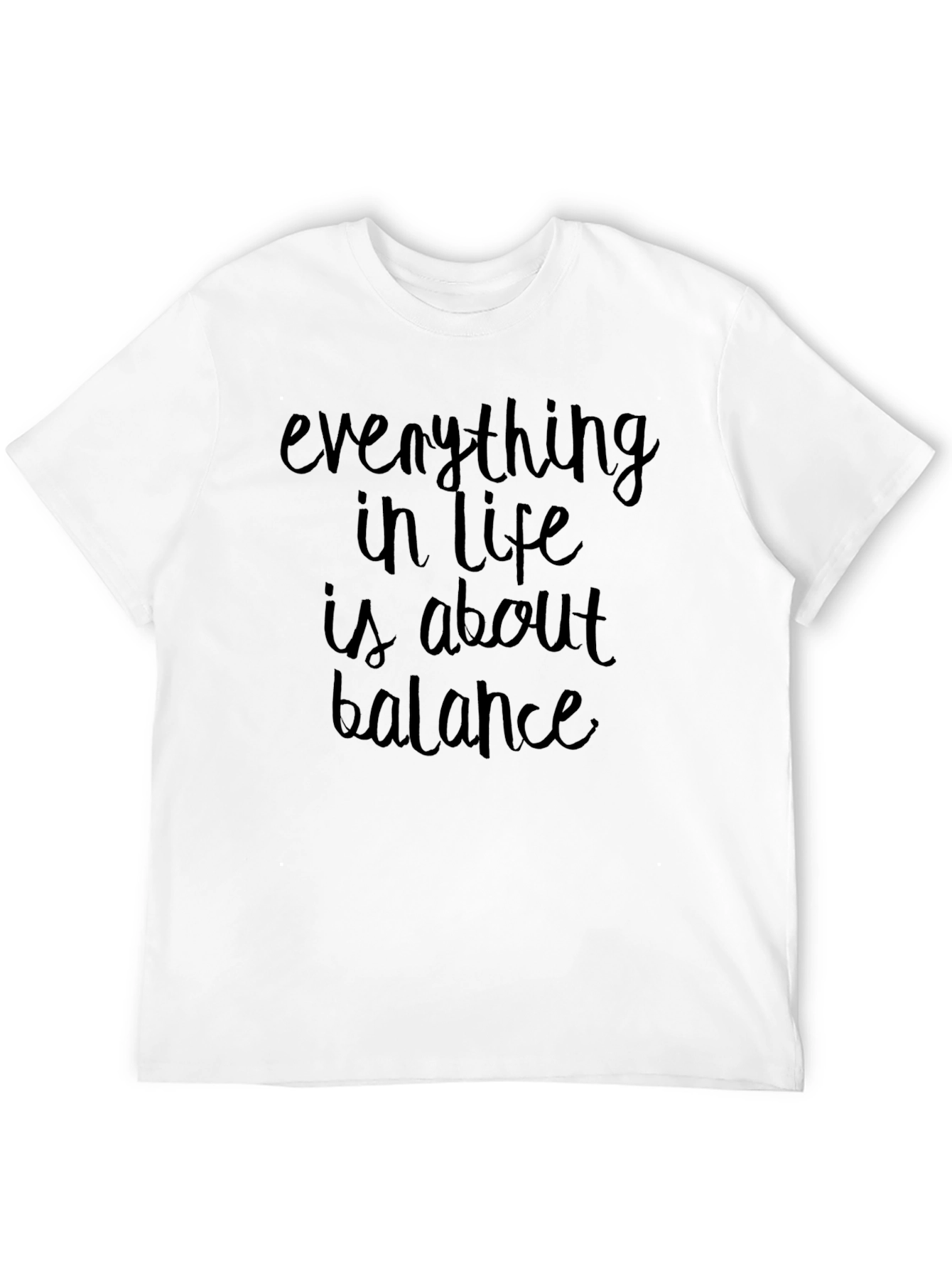 Balance Quote Black T-Shirt