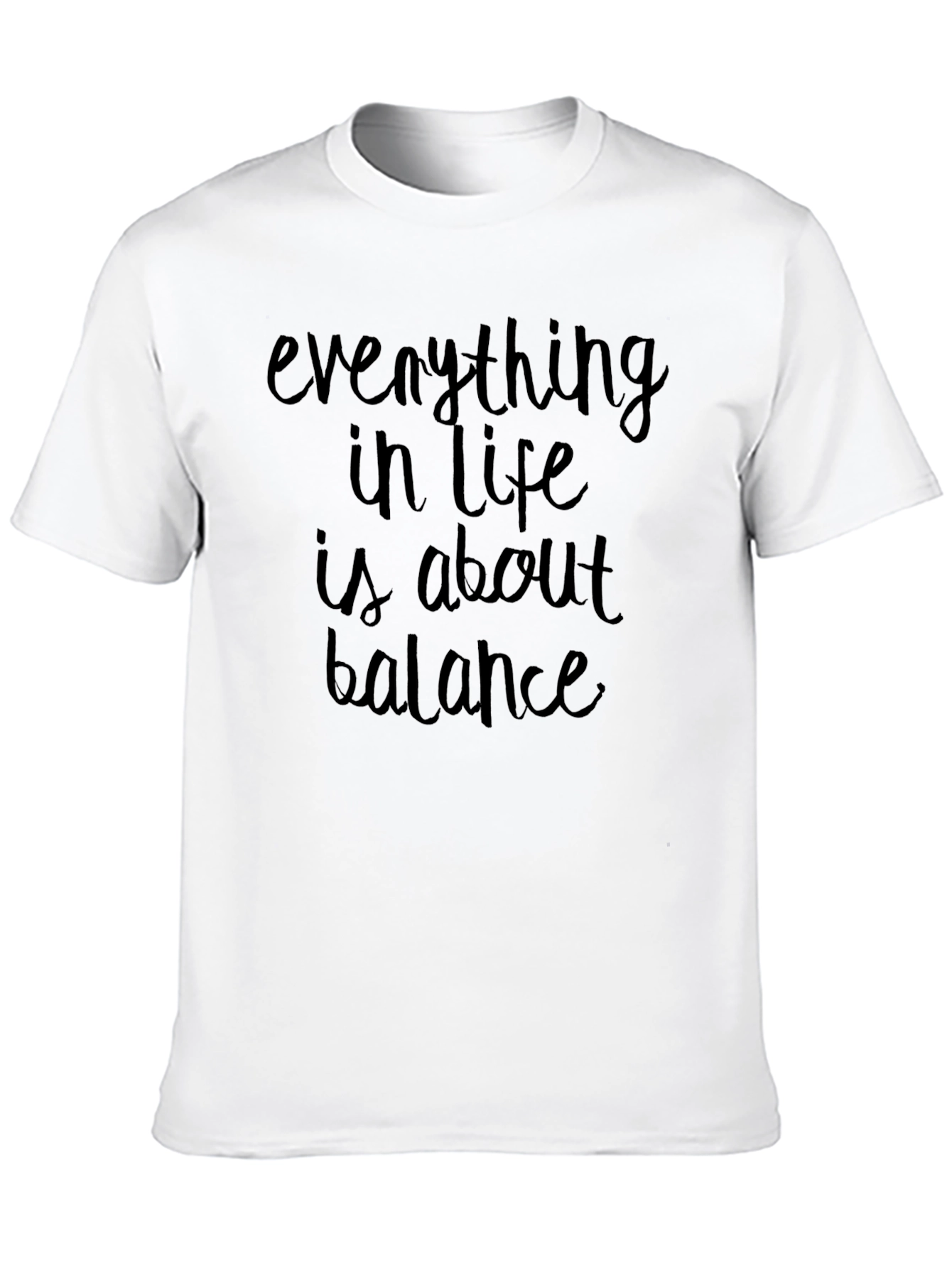 Balance Quote Black T-Shirt