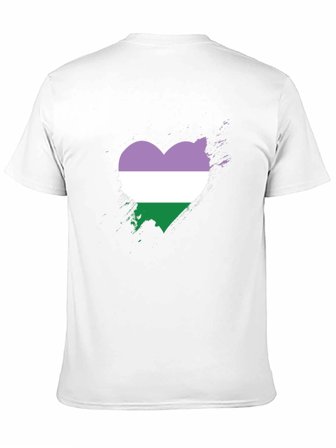Genderqueer Pride Heart T-Shirt - LGBTQ+ Pride