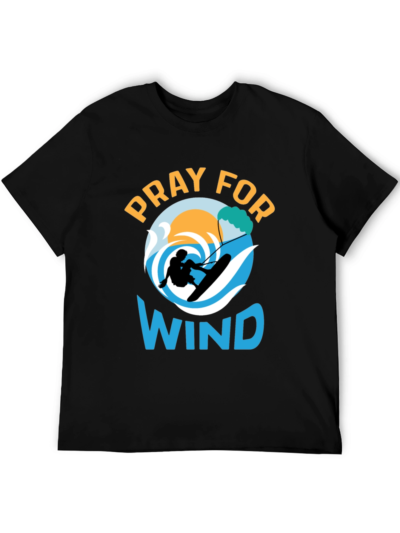 Pray for Wind Graphic Tee - Kitesurfing T-Shirt