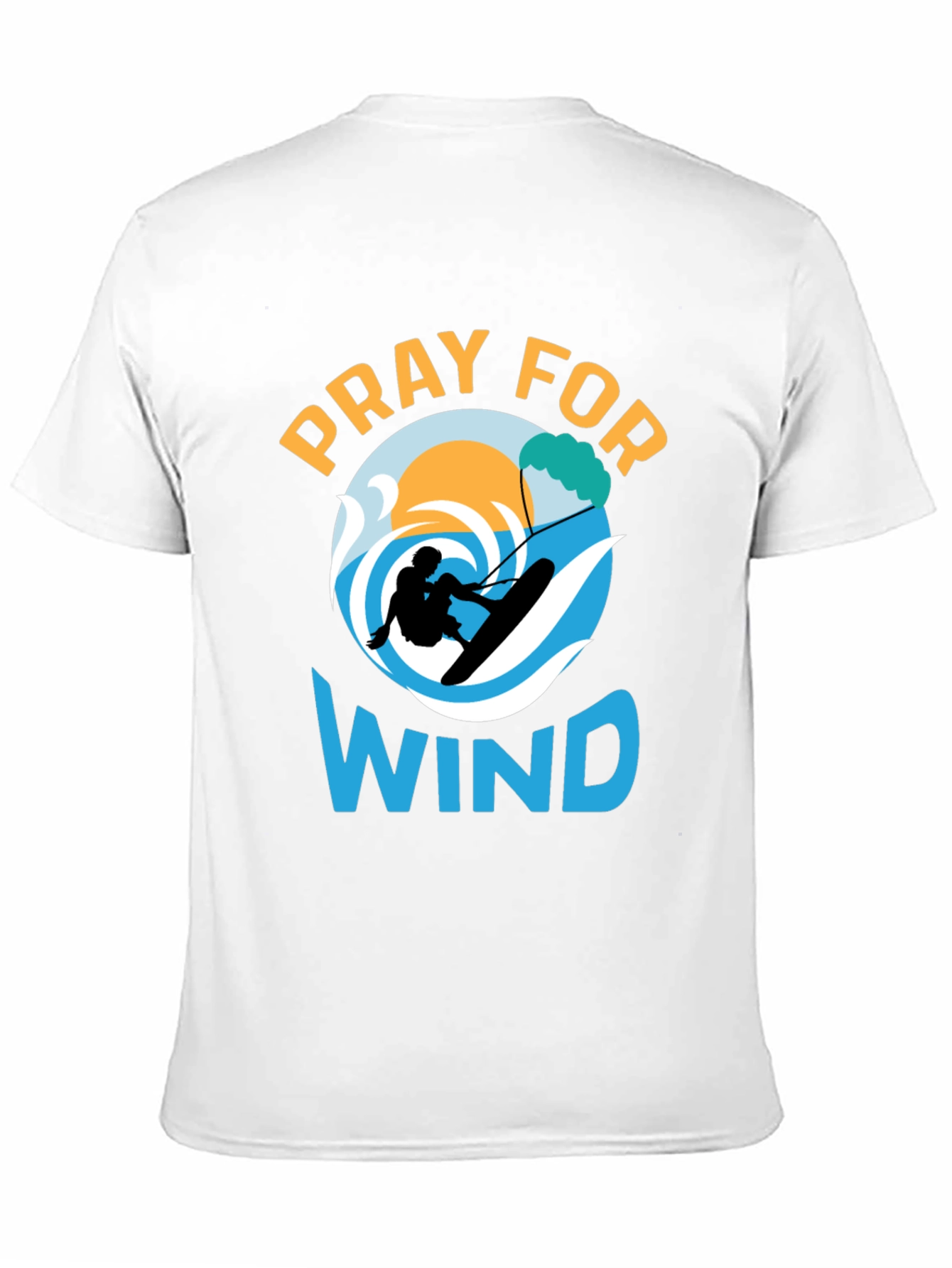 Pray for Wind Graphic Tee - Kitesurfing T-Shirt