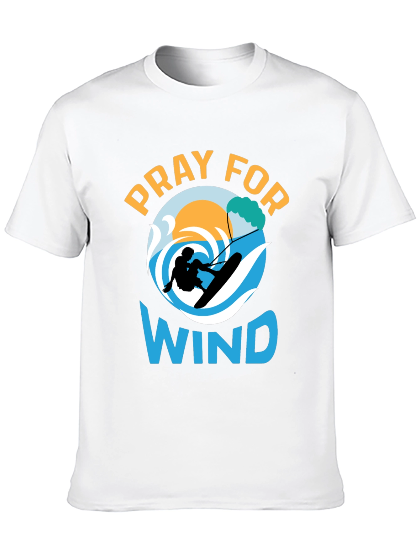 Pray for Wind Graphic Tee - Kitesurfing T-Shirt