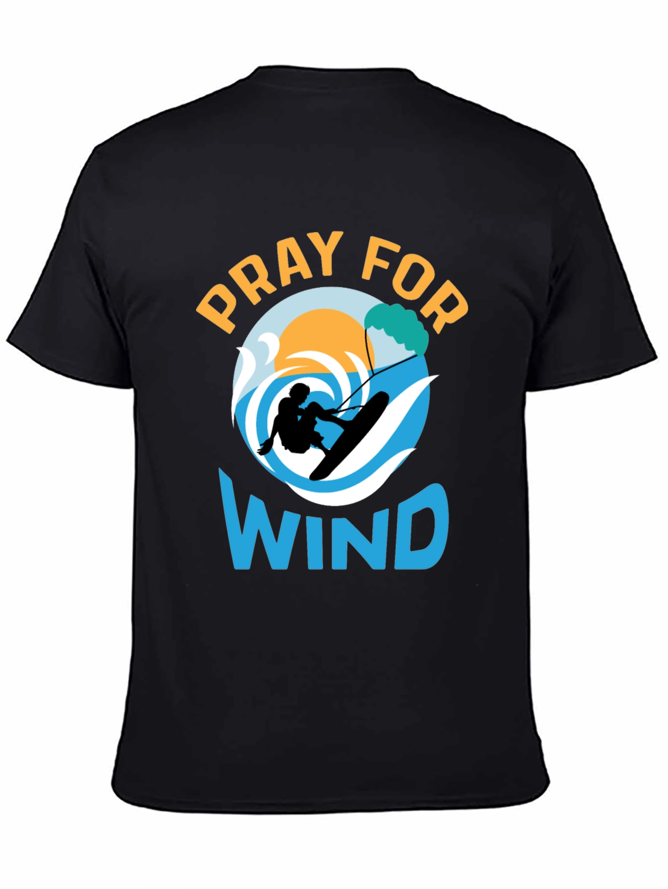 Pray for Wind Graphic Tee - Kitesurfing T-Shirt