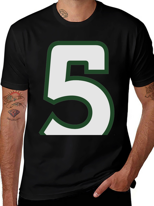 Number 5 Graphic T-Shirt - Casual Style