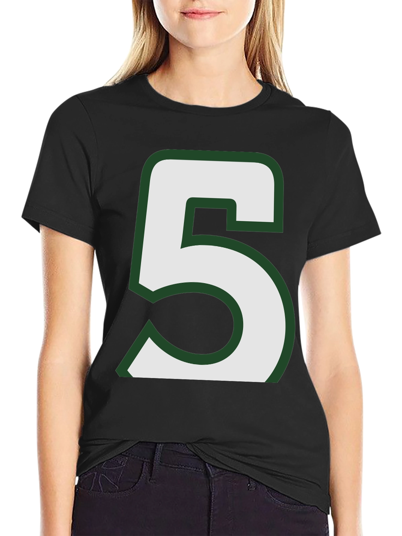 Number 5 Graphic T-Shirt - Casual Style