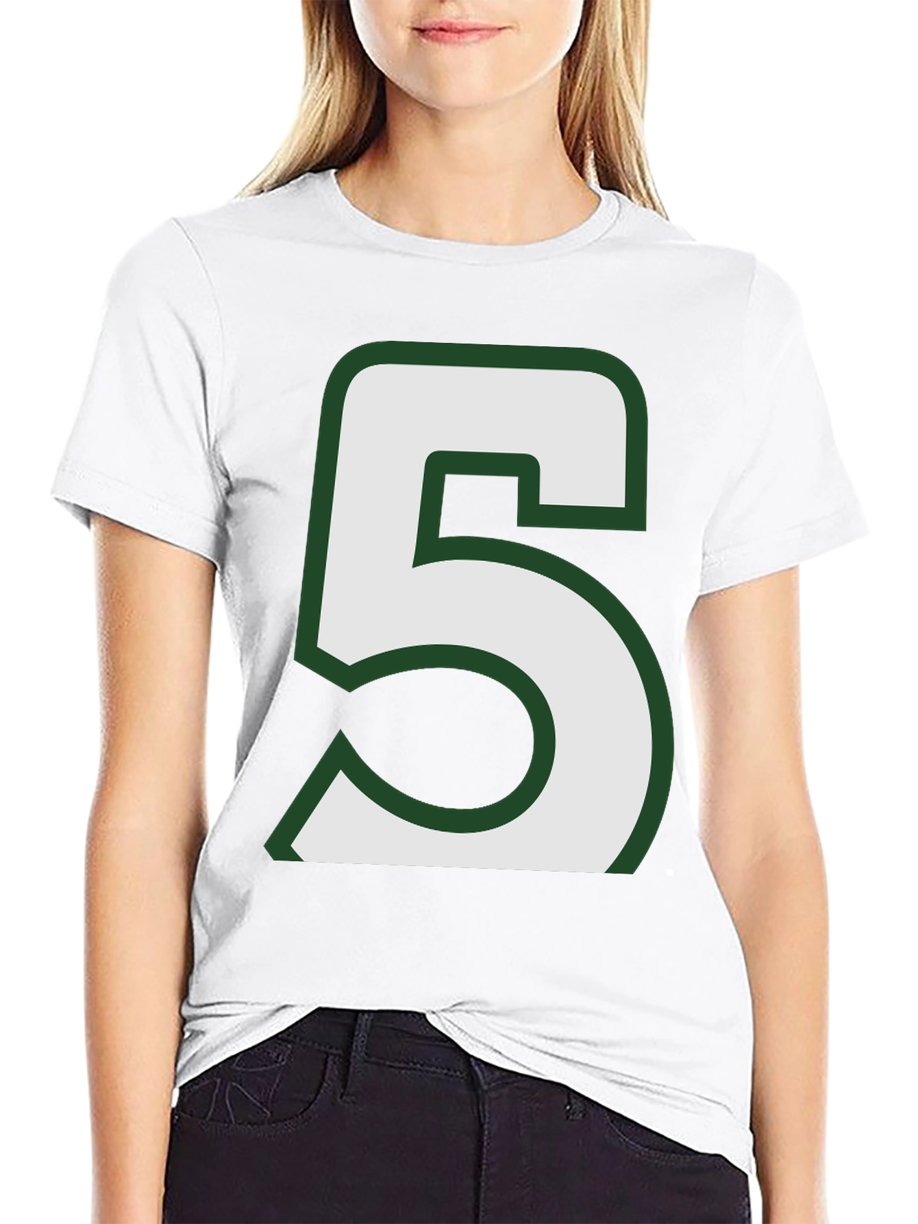 Number 5 Graphic T-Shirt - Casual Style
