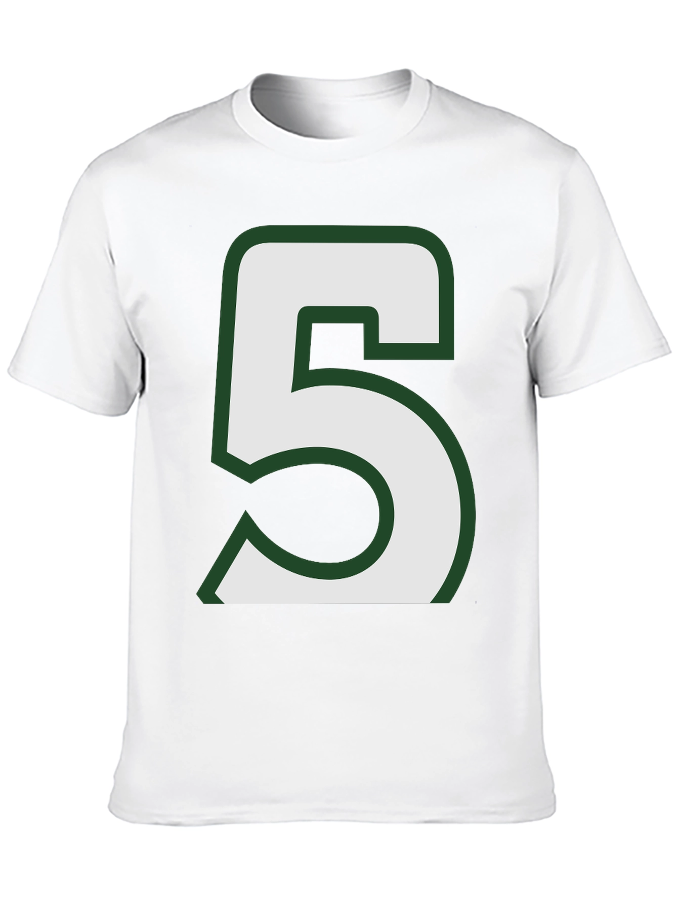 Number 5 Graphic T-Shirt - Casual Style