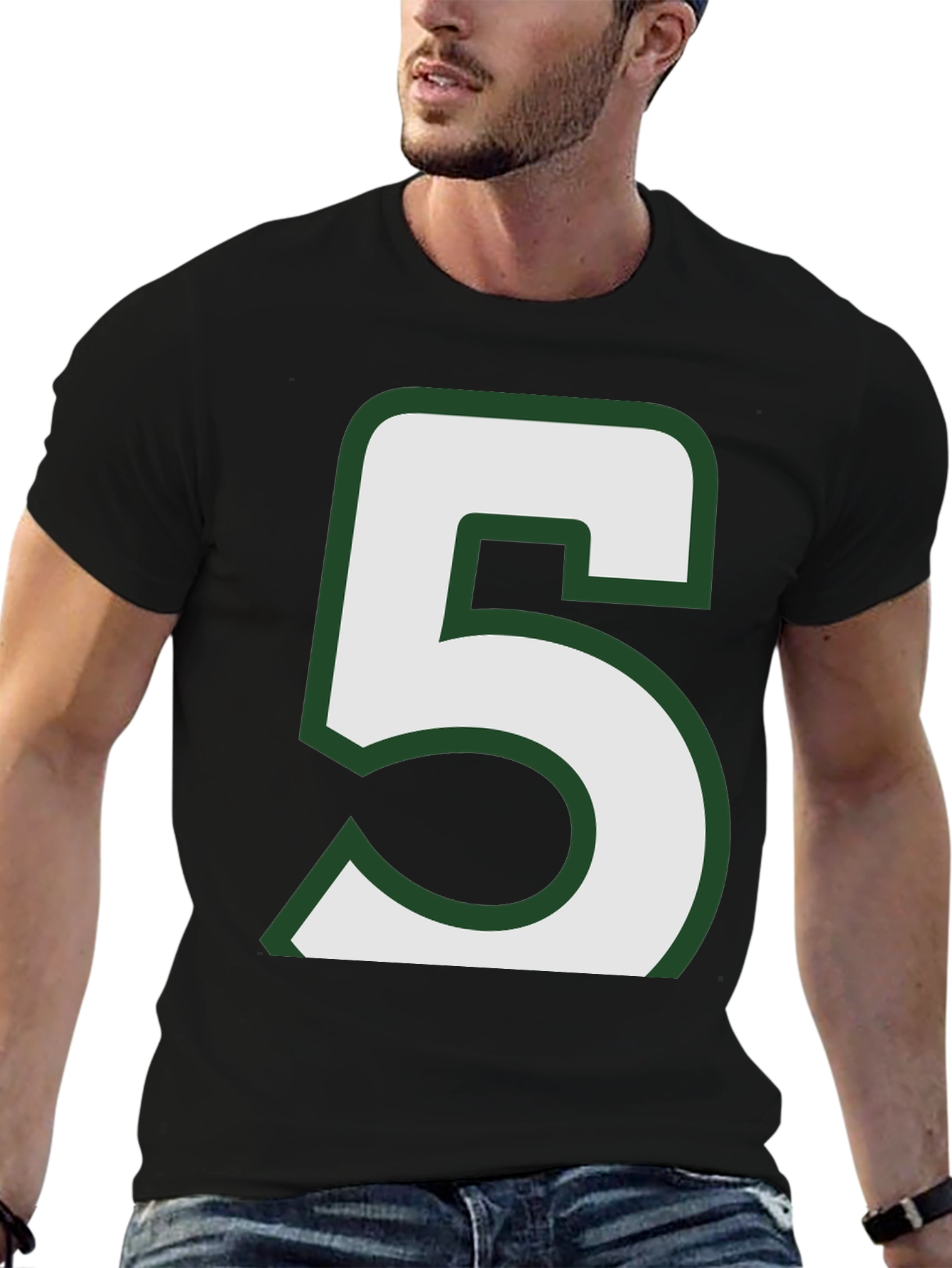 Number 5 Graphic T-Shirt - Casual Style