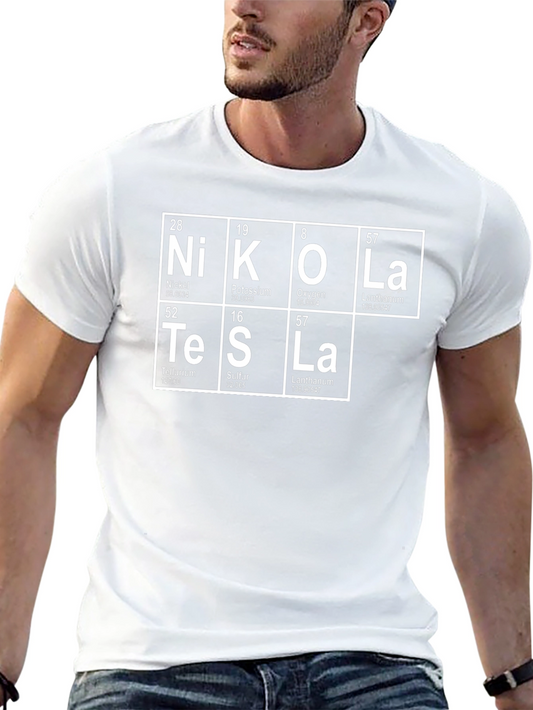 Nikola Tesla Periodic Table T-Shirt