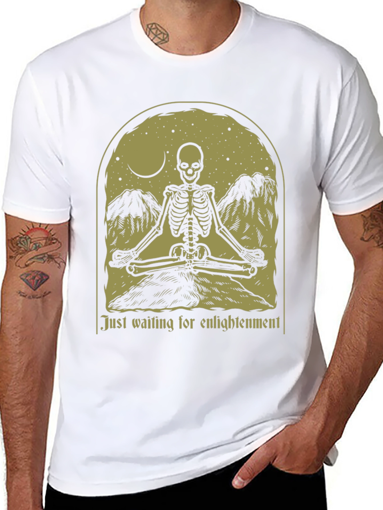 Enlightenment Skeleton Graphic Tee