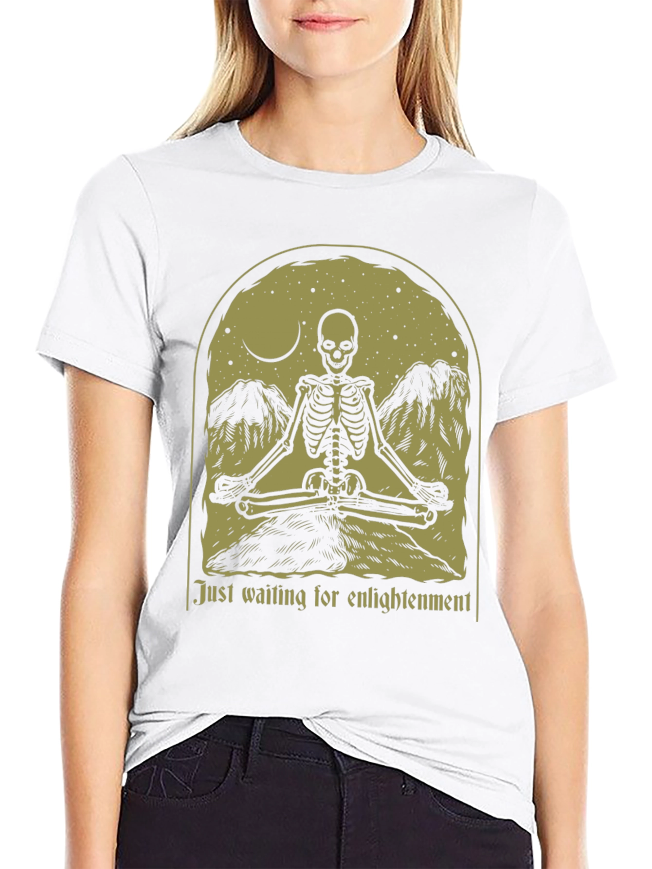 Enlightenment Skeleton Graphic Tee