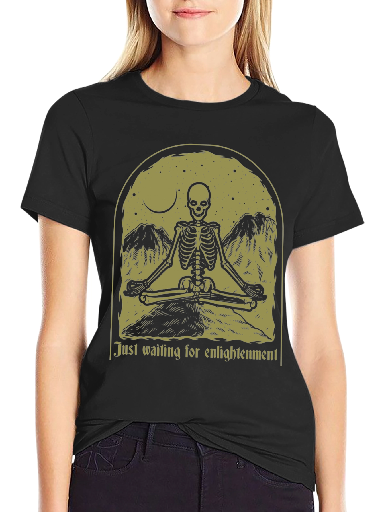 Enlightenment Skeleton Graphic Tee