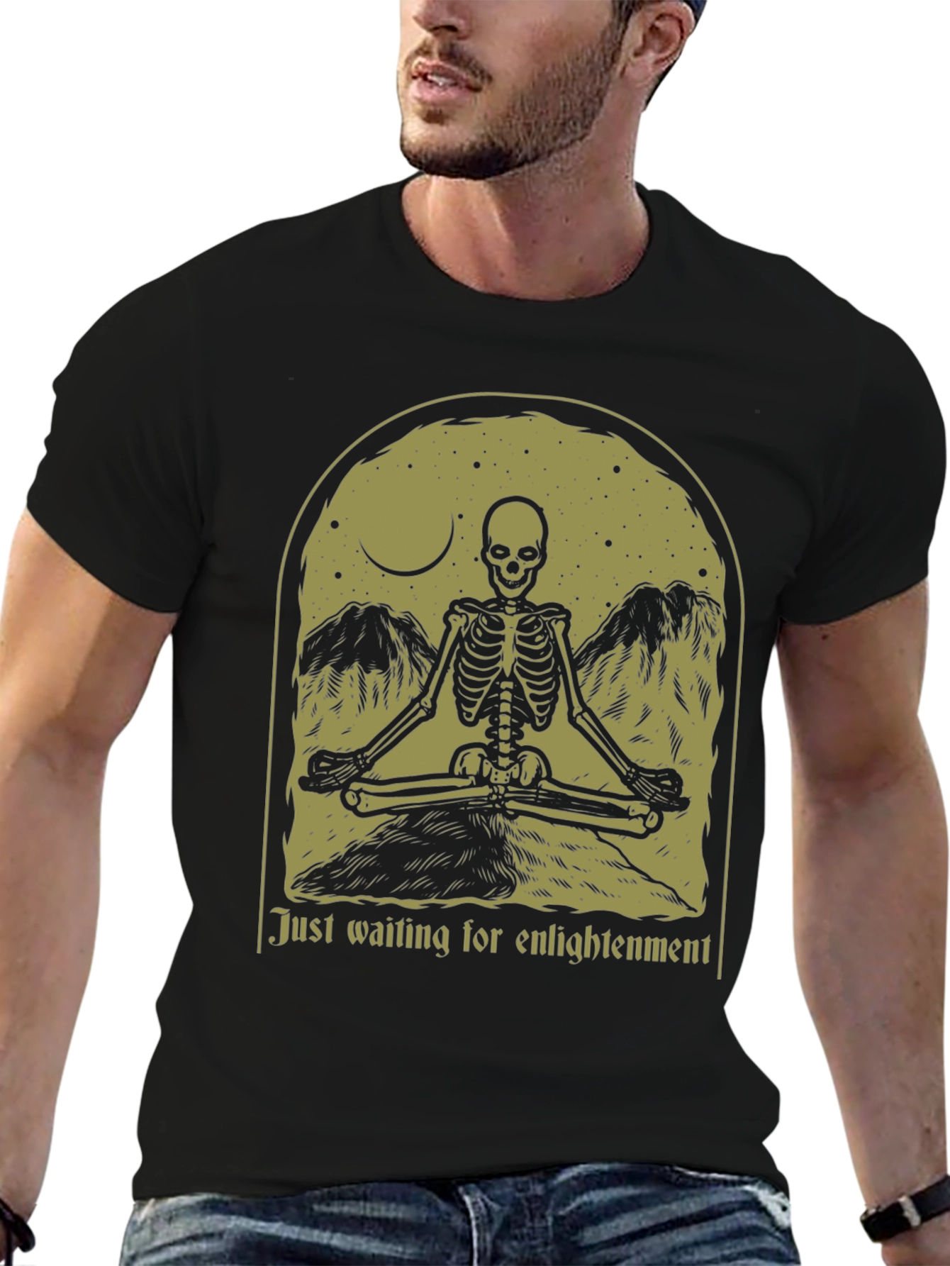 Enlightenment Skeleton Graphic Tee