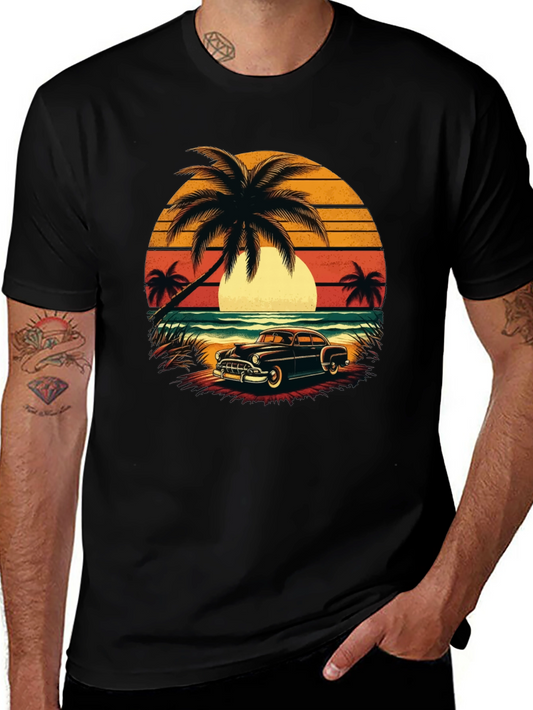 Retro Beach Car T-Shirt