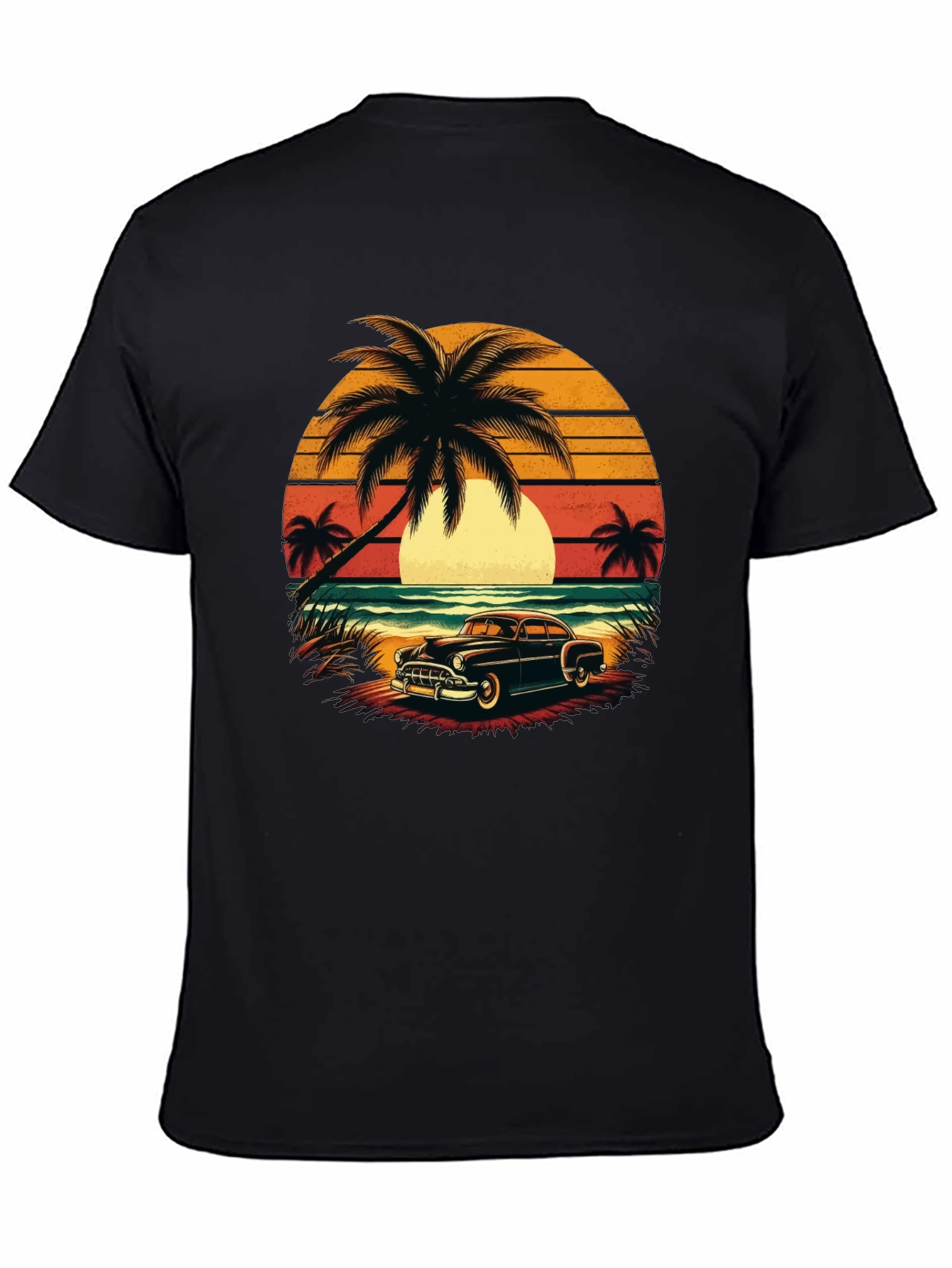 Retro Beach Car T-Shirt