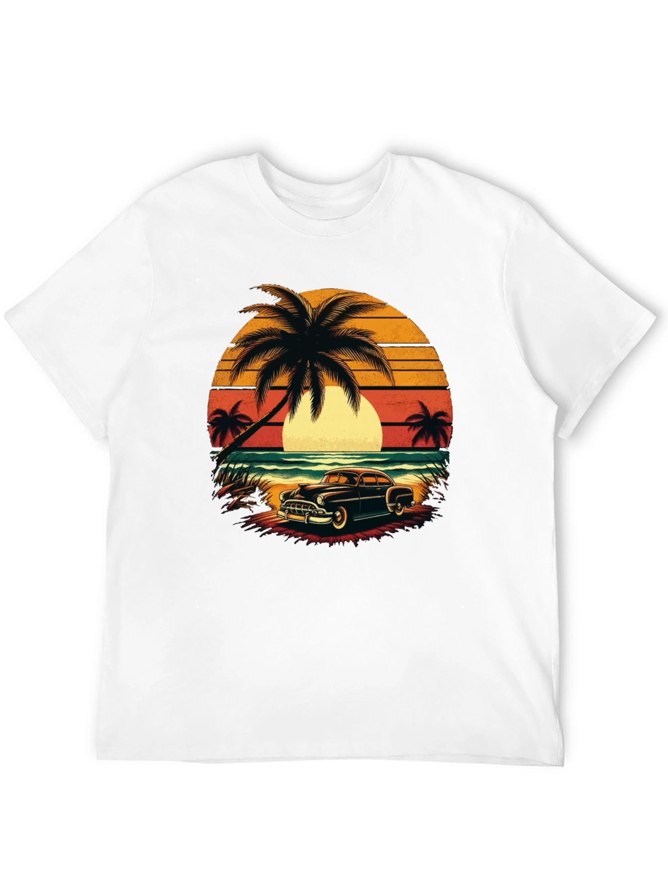 Retro Beach Car T-Shirt