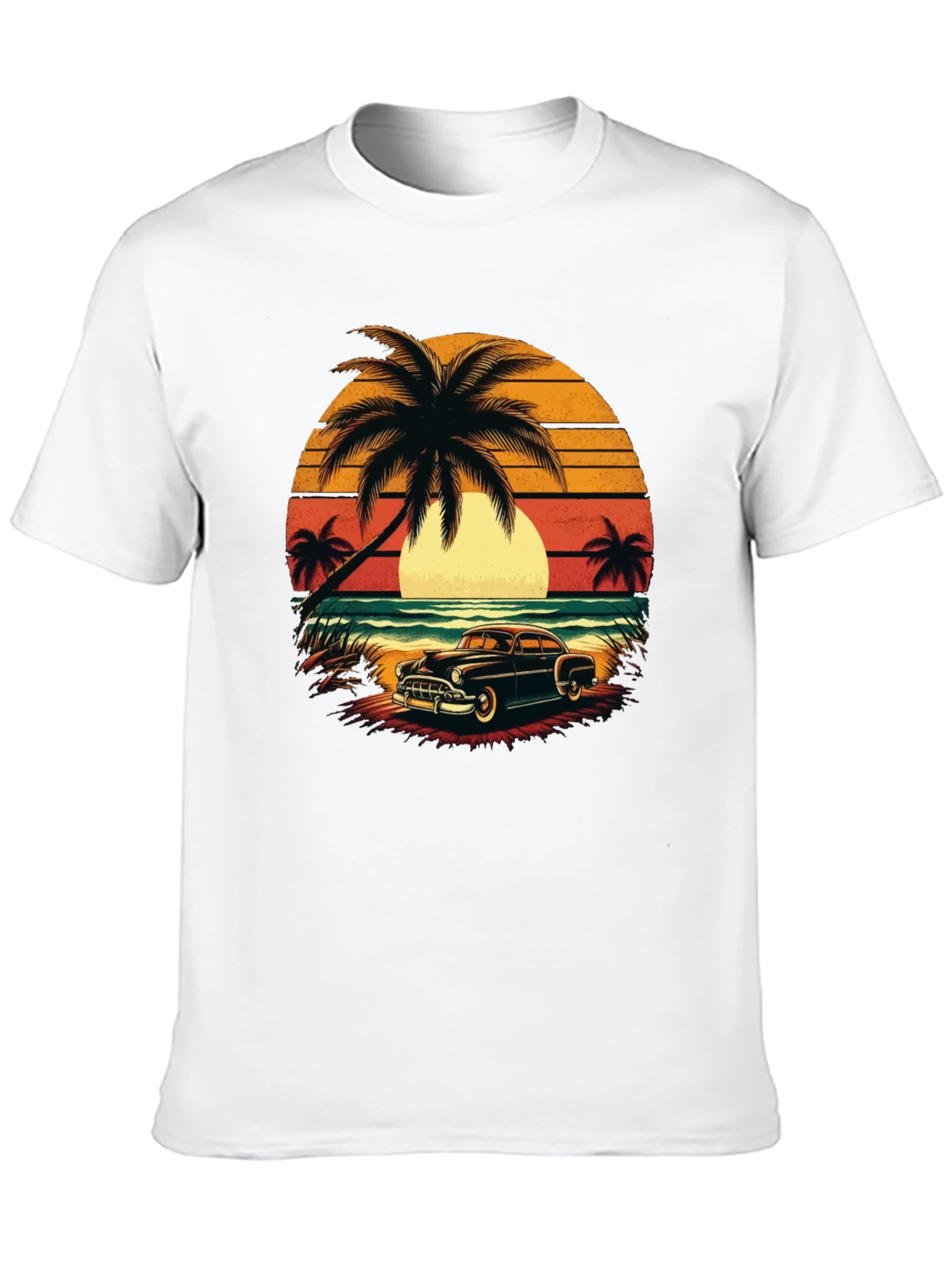 Retro Beach Car T-Shirt