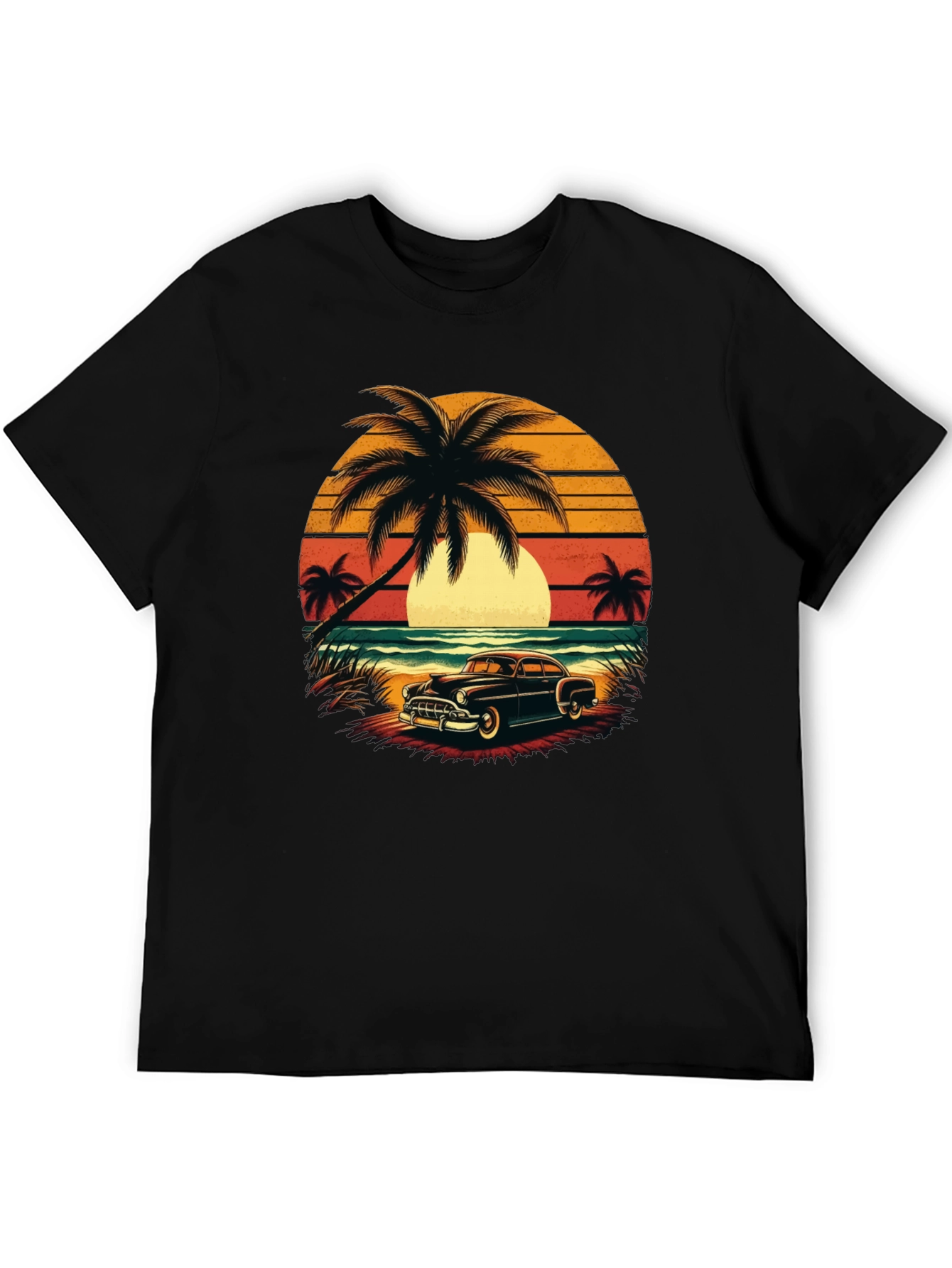 Retro Beach Car T-Shirt