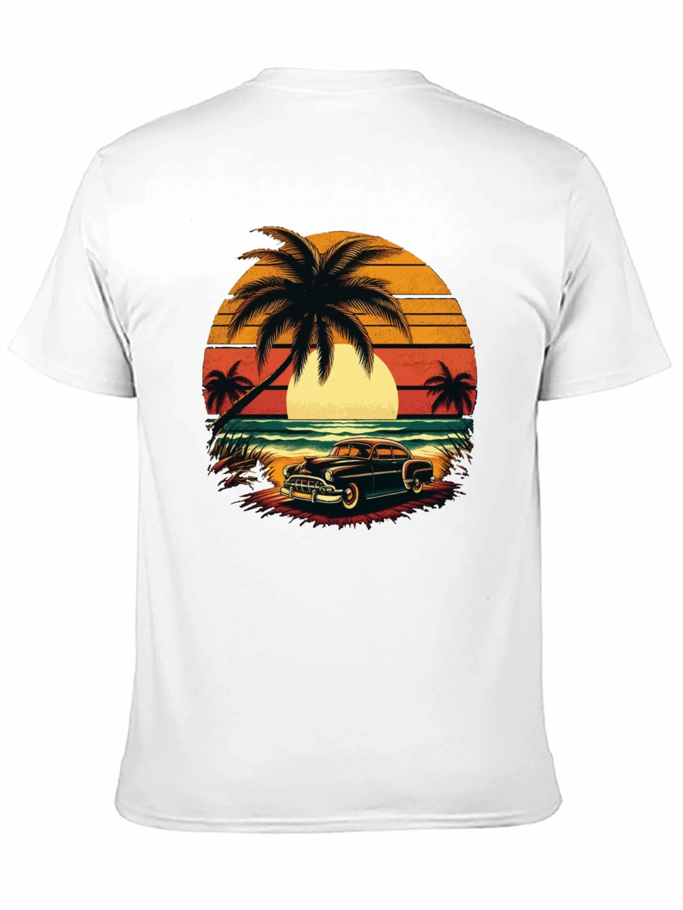 Retro Beach Car T-Shirt