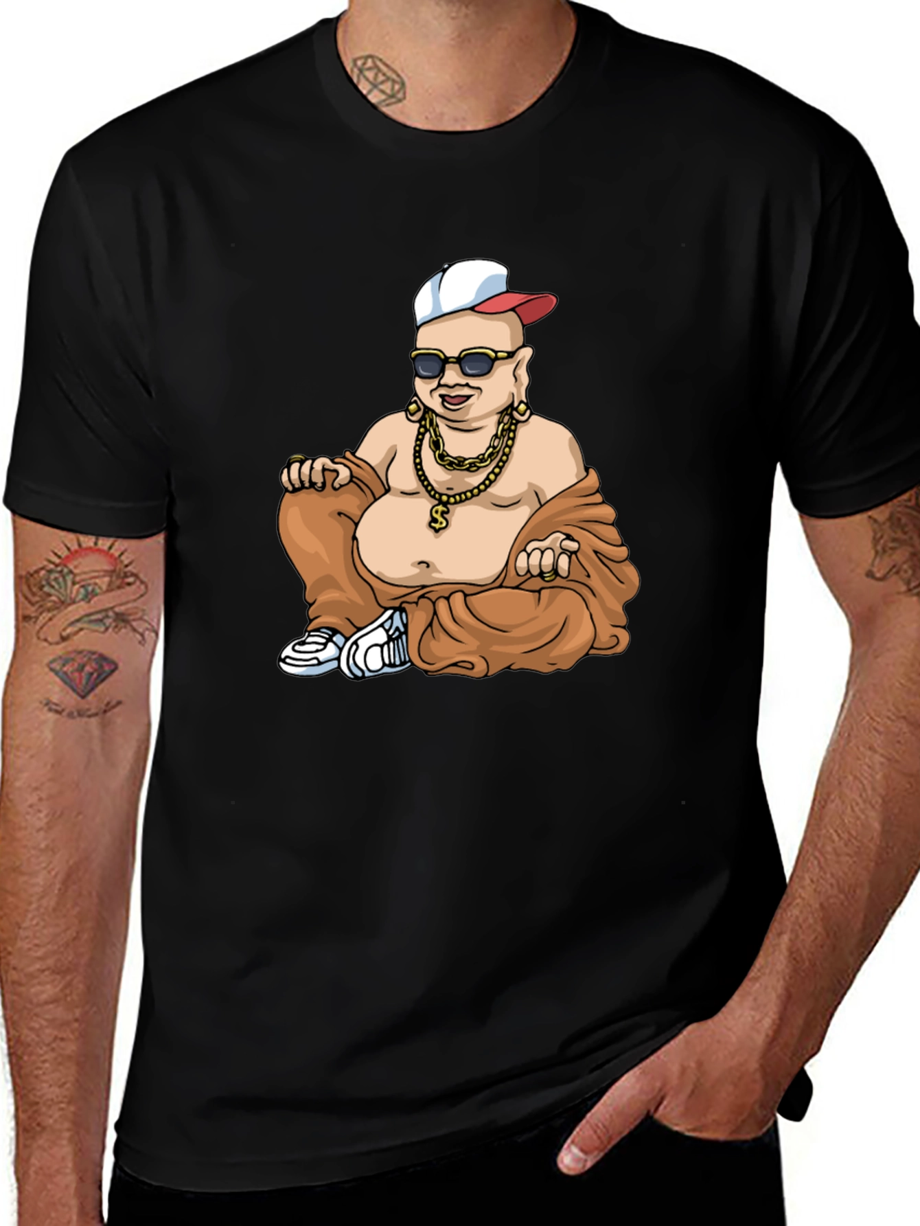 Buddha Style Mens Graphic T-Shirt