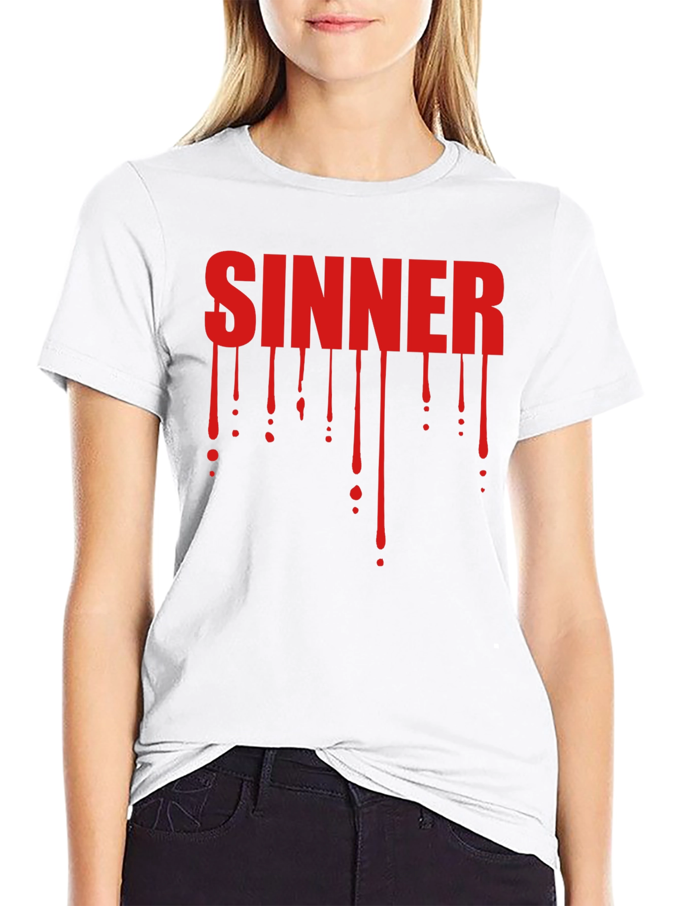 Sinner Graphic Tee - Dark Humor T-Shirt