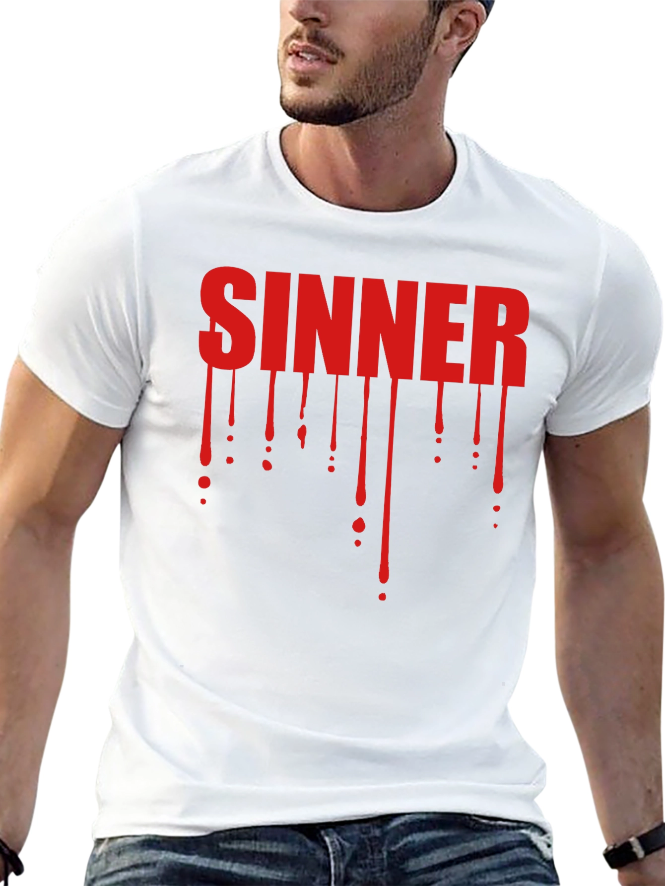 Sinner Graphic Tee - Dark Humor T-Shirt
