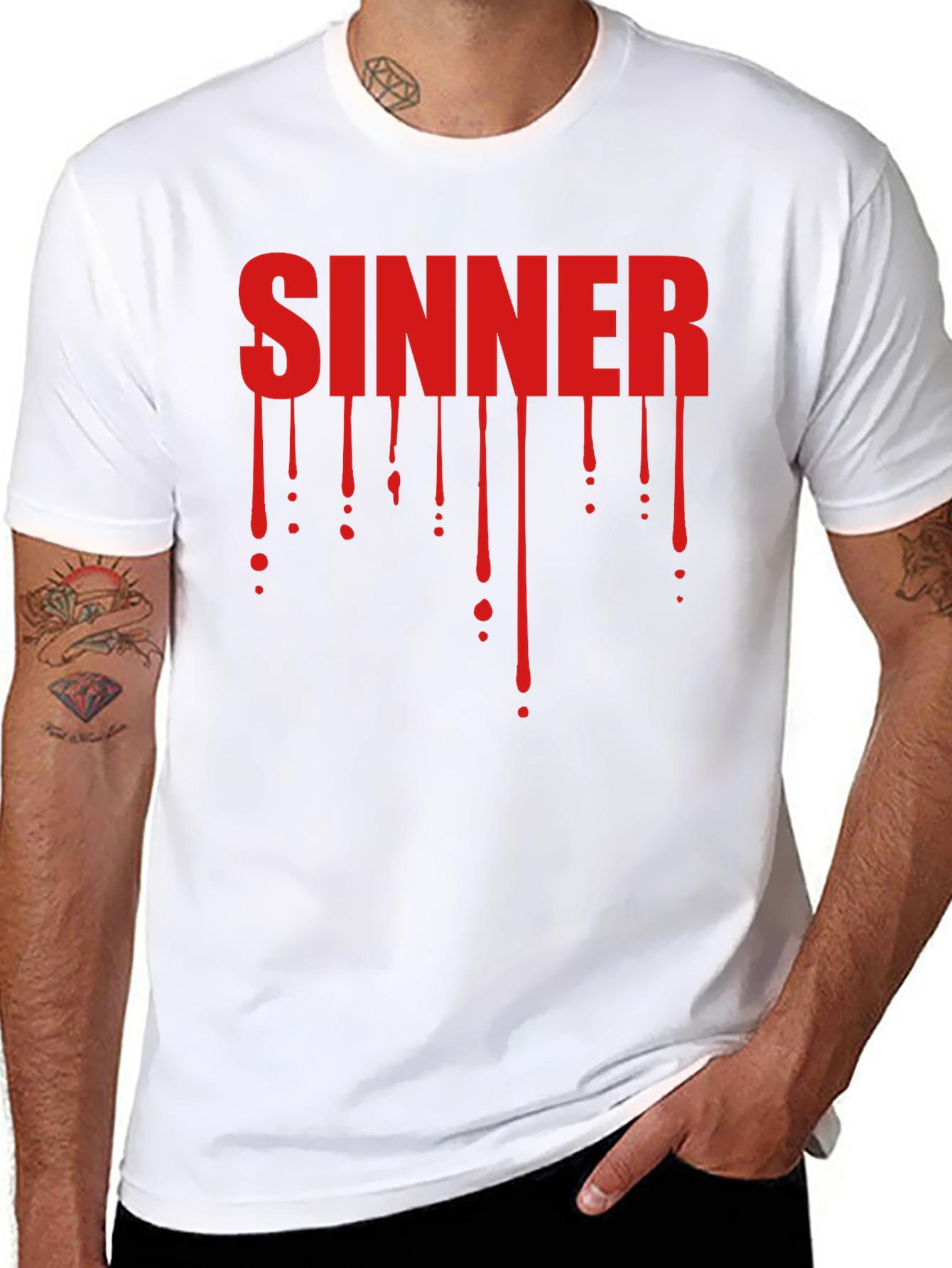 Sinner Graphic Tee - Dark Humor T-Shirt