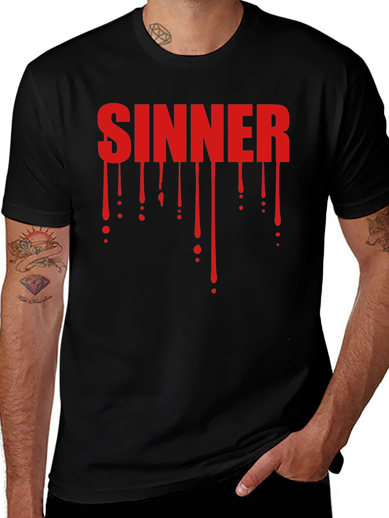 Sinner Graphic Tee - Dark Humor T-Shirt