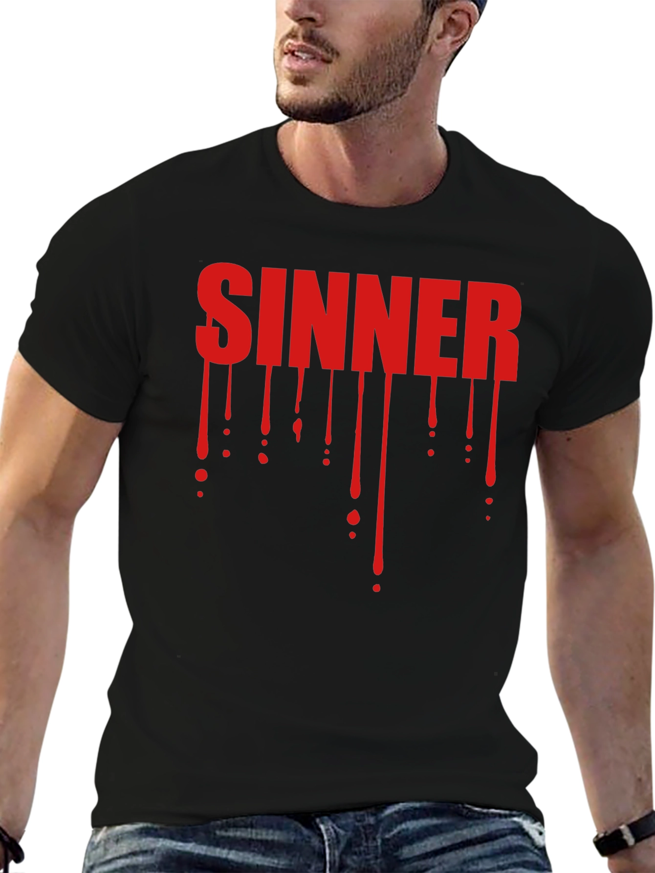 Sinner Graphic Tee - Dark Humor T-Shirt