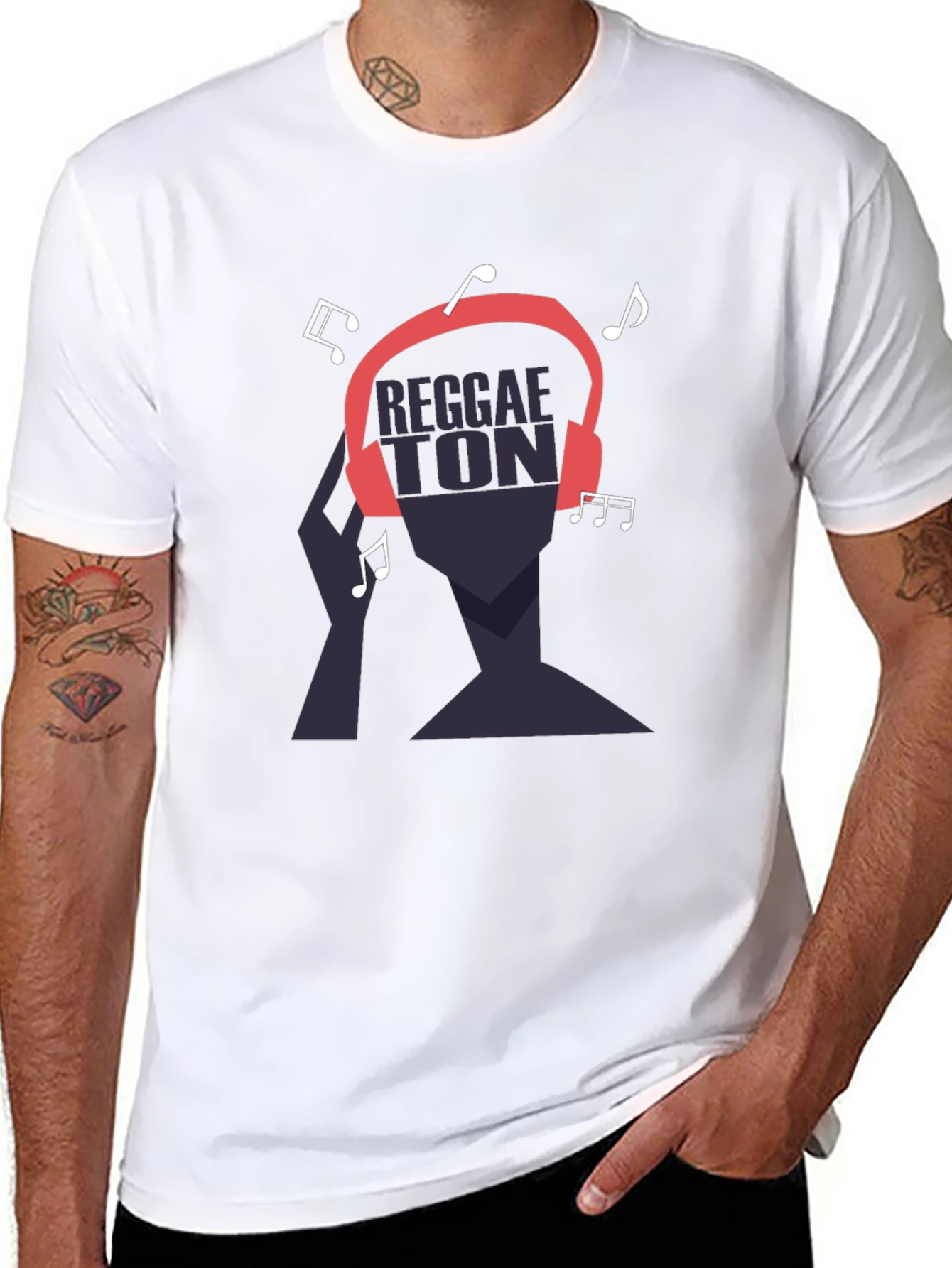 Reggaeton Music Headphone T-Shirt