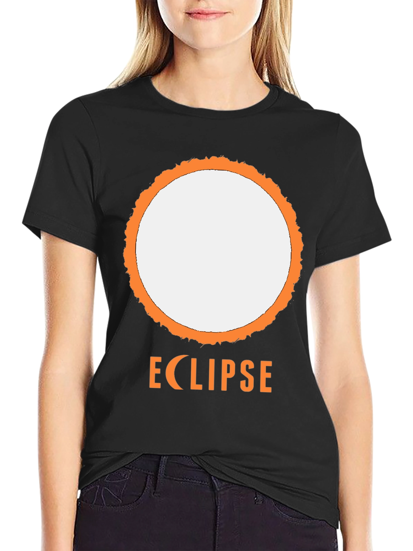 Eclipse Graphic Tee - Black Short Sleeve Shirt