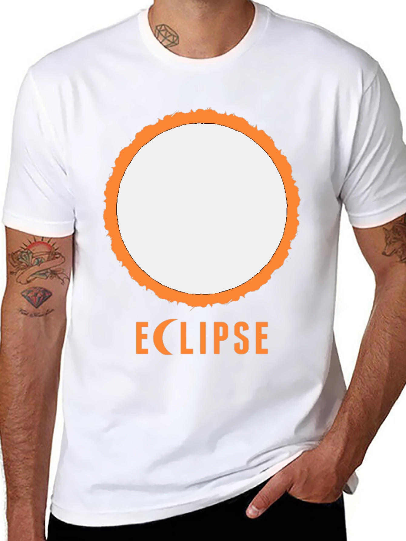 Eclipse Graphic Tee - Black Short Sleeve Shirt