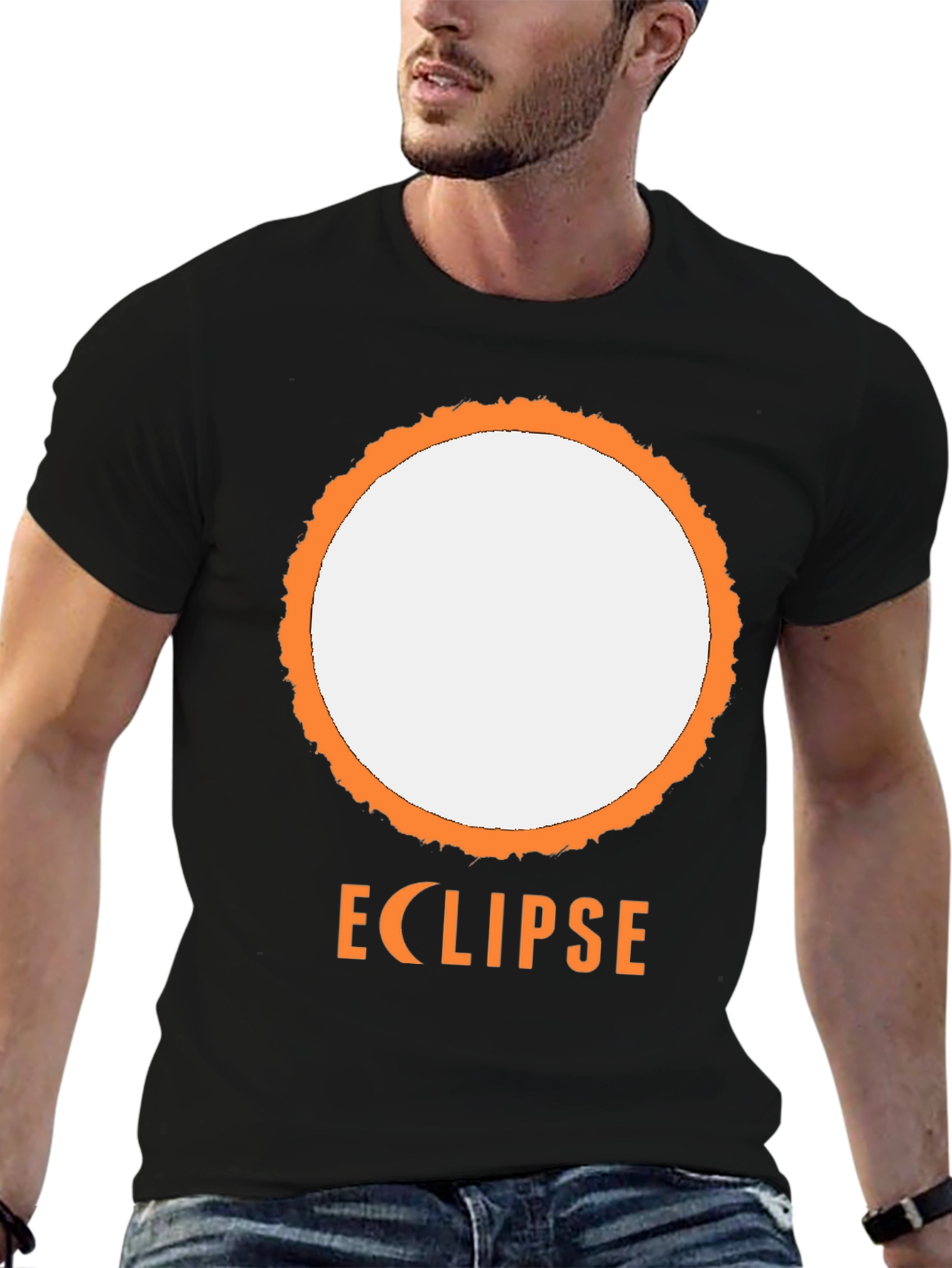 Eclipse Graphic Tee - Black Short Sleeve Shirt