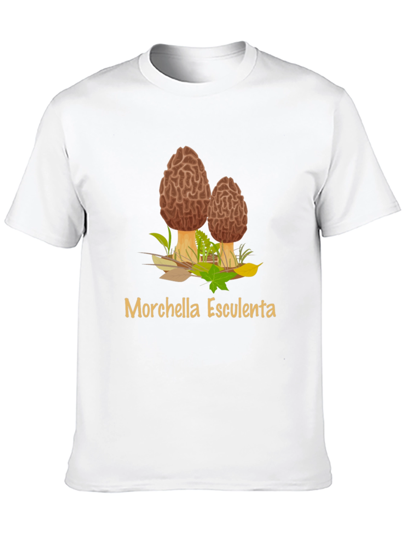 Morel Mushroom T-Shirt - Edible Fungus Graphic Tee