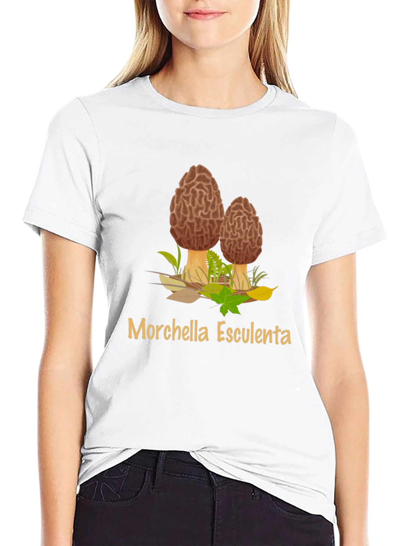 Morel Mushroom T-Shirt - Edible Fungus Graphic Tee