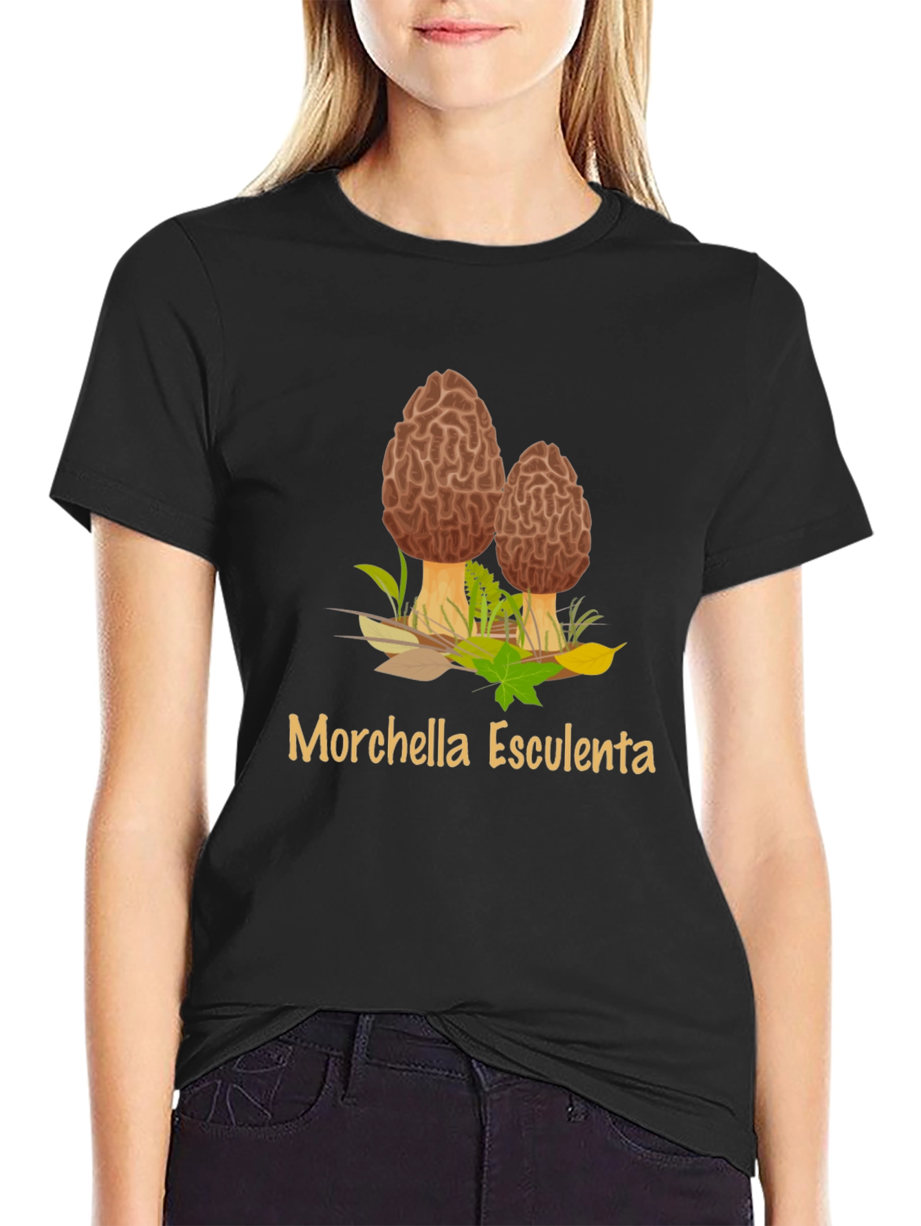 Morel Mushroom T-Shirt - Edible Fungus Graphic Tee