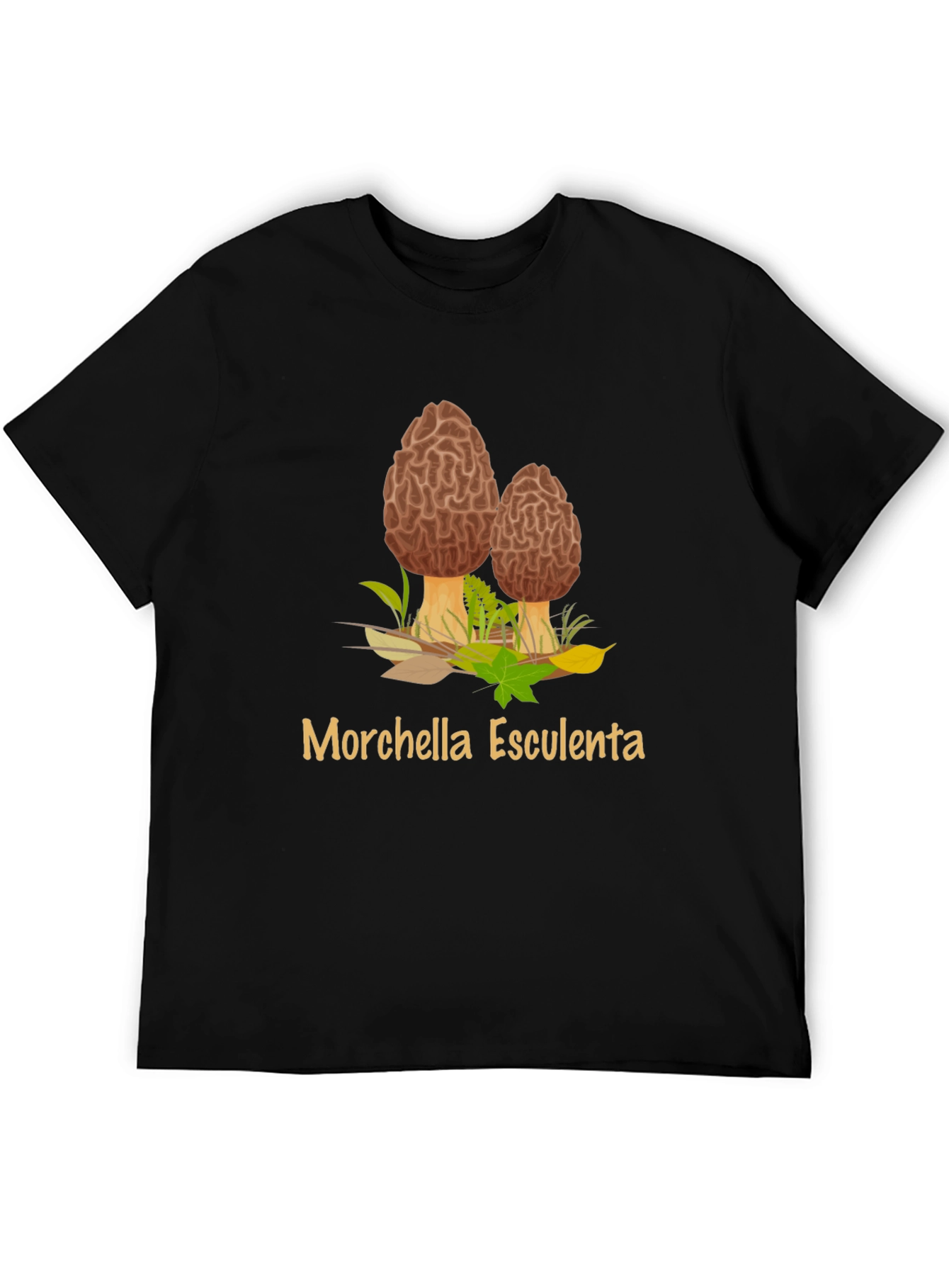 Morel Mushroom T-Shirt - Edible Fungus Graphic Tee