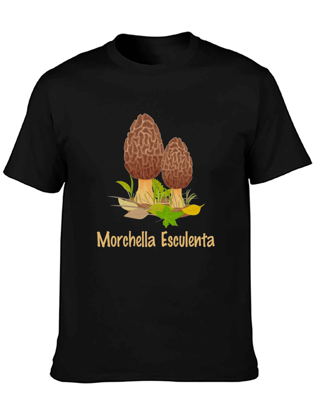 Morel Mushroom T-Shirt - Edible Fungus Graphic Tee