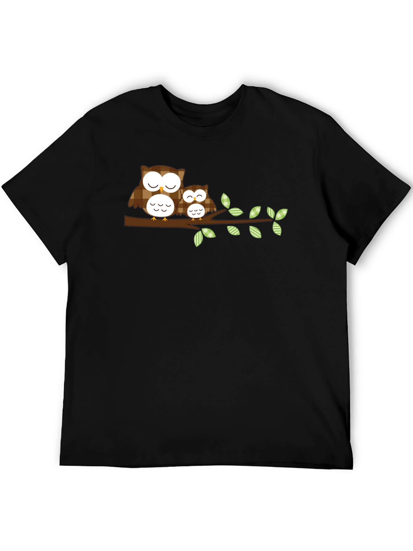 Owl Family Graphic Tee - Nature Lover Shirt