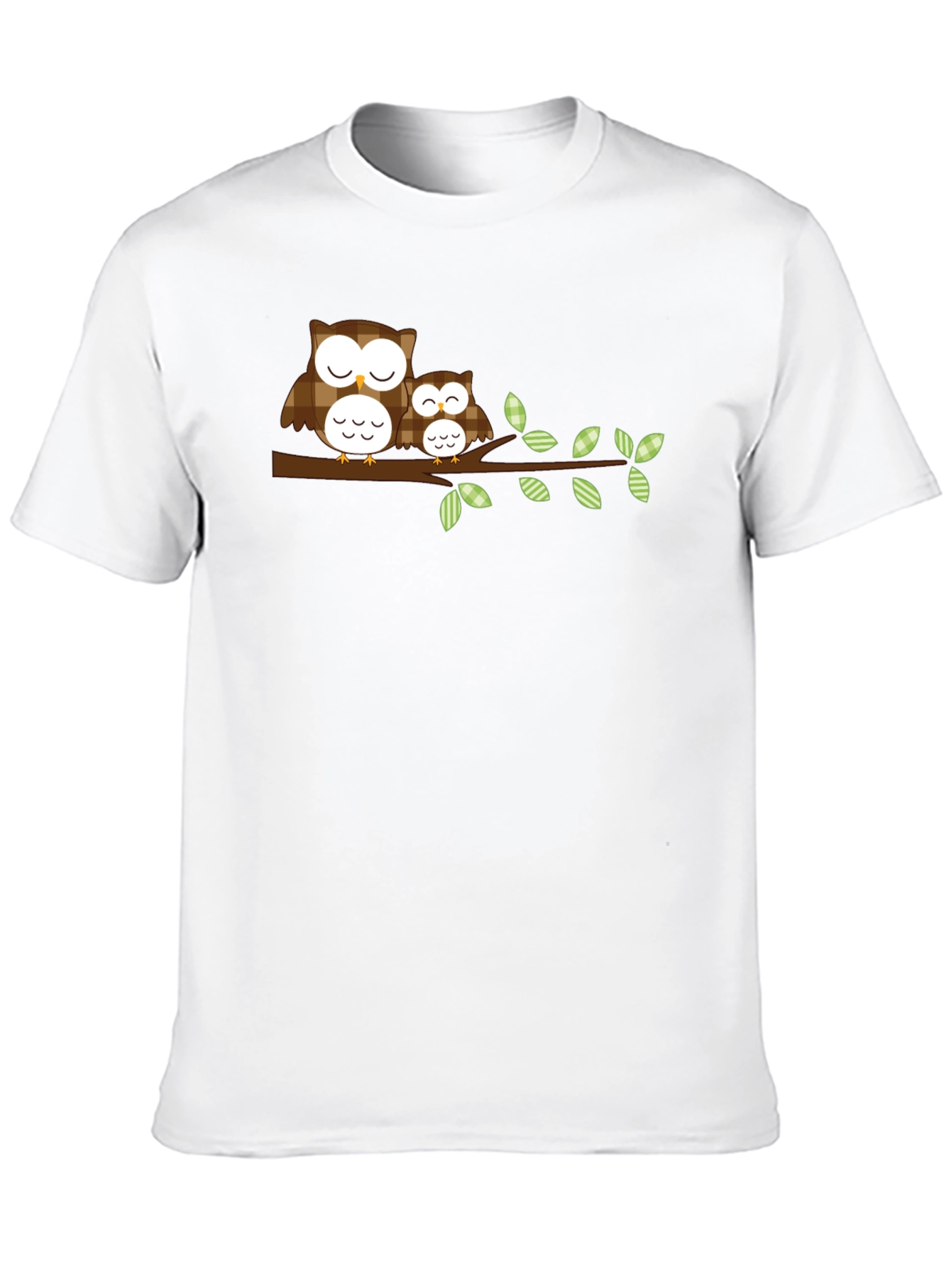 Owl Family Graphic Tee - Nature Lover Shirt