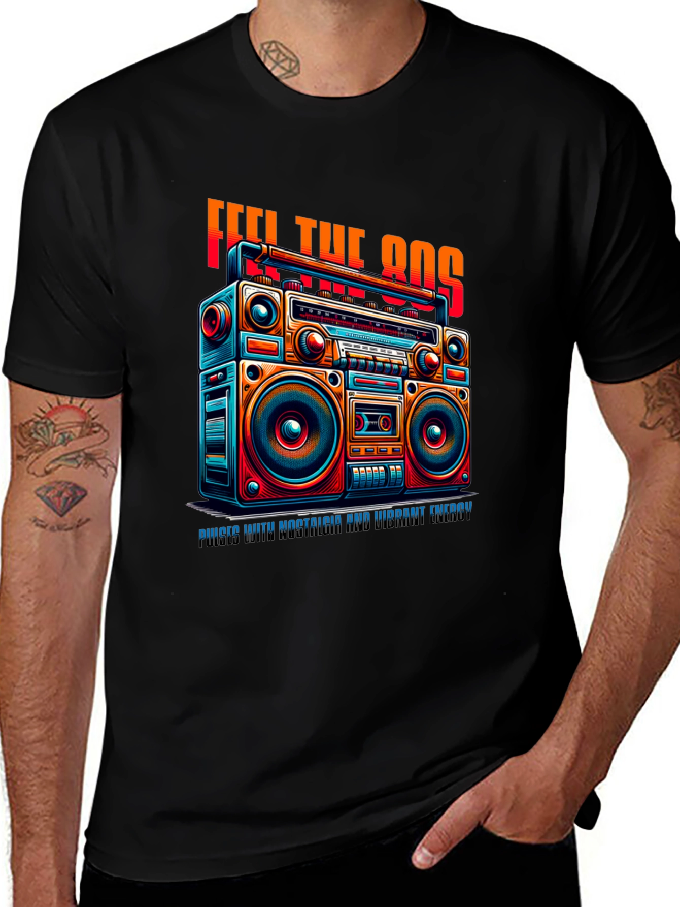 Retro 80s Boombox T-Shirt