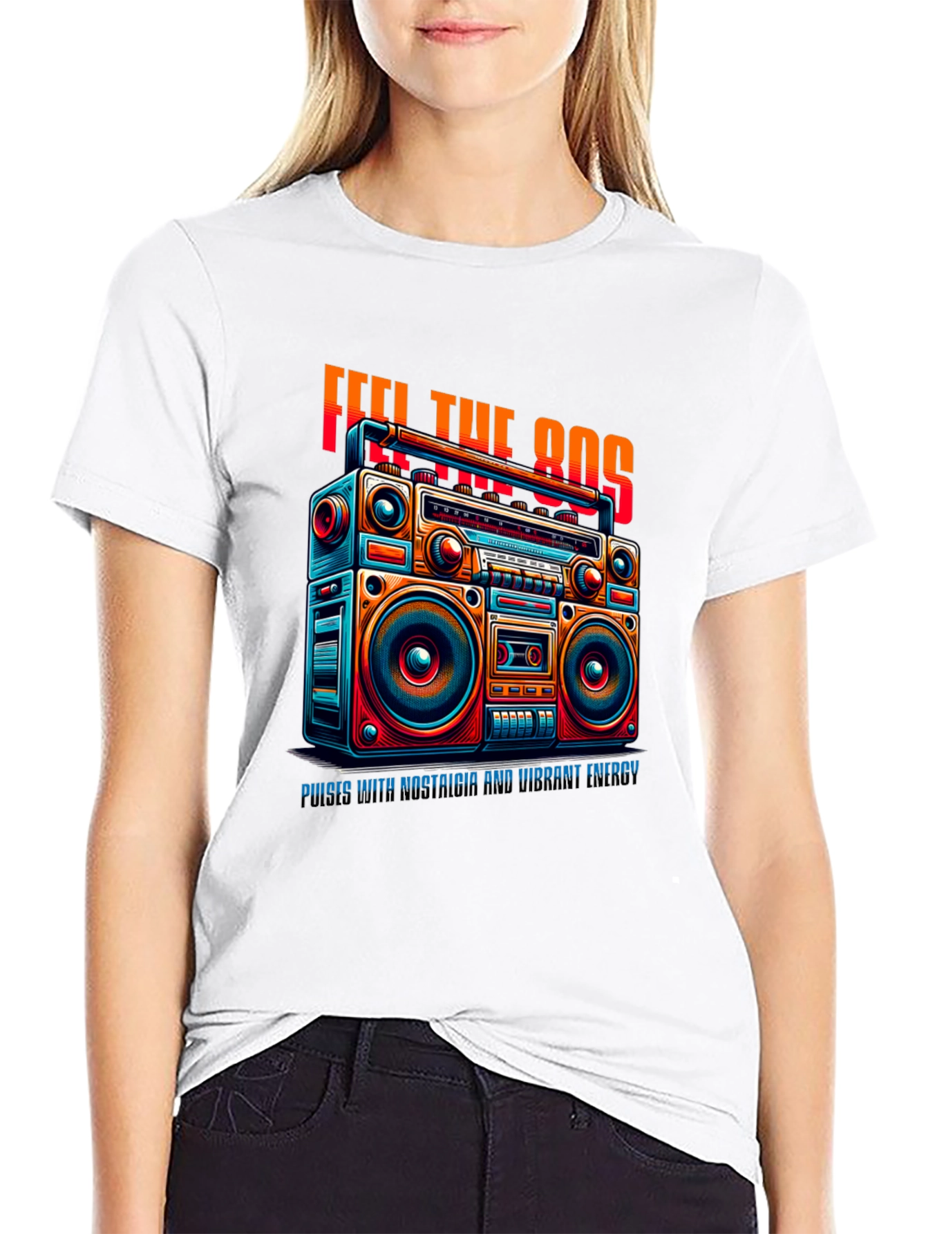 Retro 80s Boombox T-Shirt