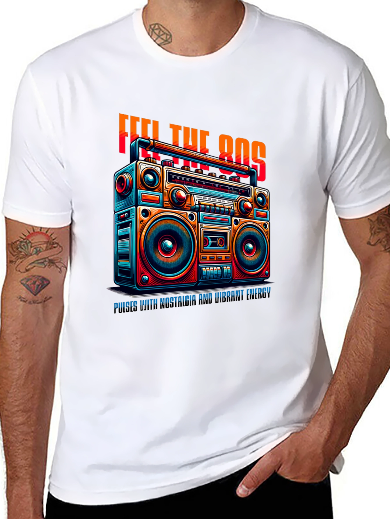 Retro 80s Boombox T-Shirt