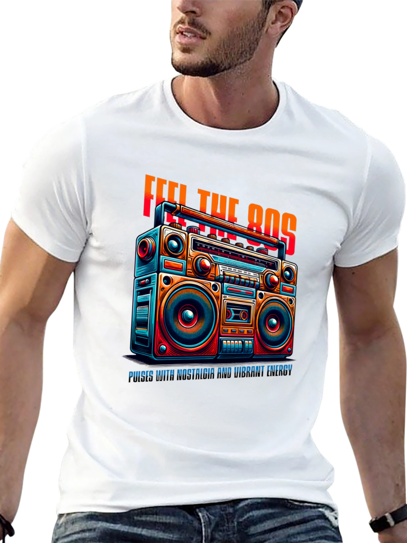 Retro 80s Boombox T-Shirt